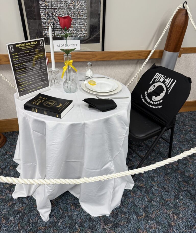 The Missing Man Table at the National POW/MIA Memorial Museum